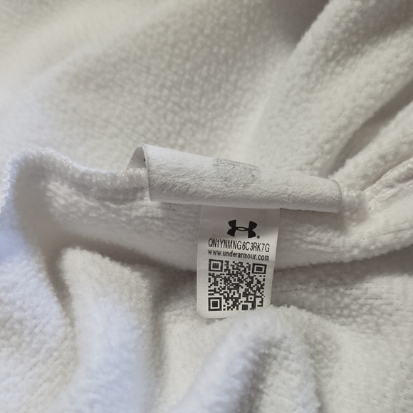 kids white hoodie under armour - Picture 7 of 8